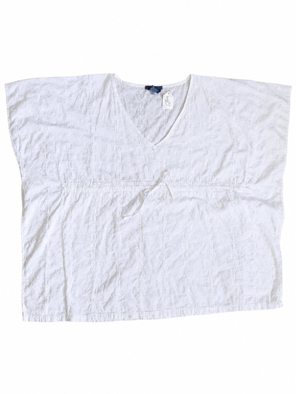 Ralph Lauren White Eyelet Kaftan Swim Cover-Up | Size Medium - Picture 2 of 12